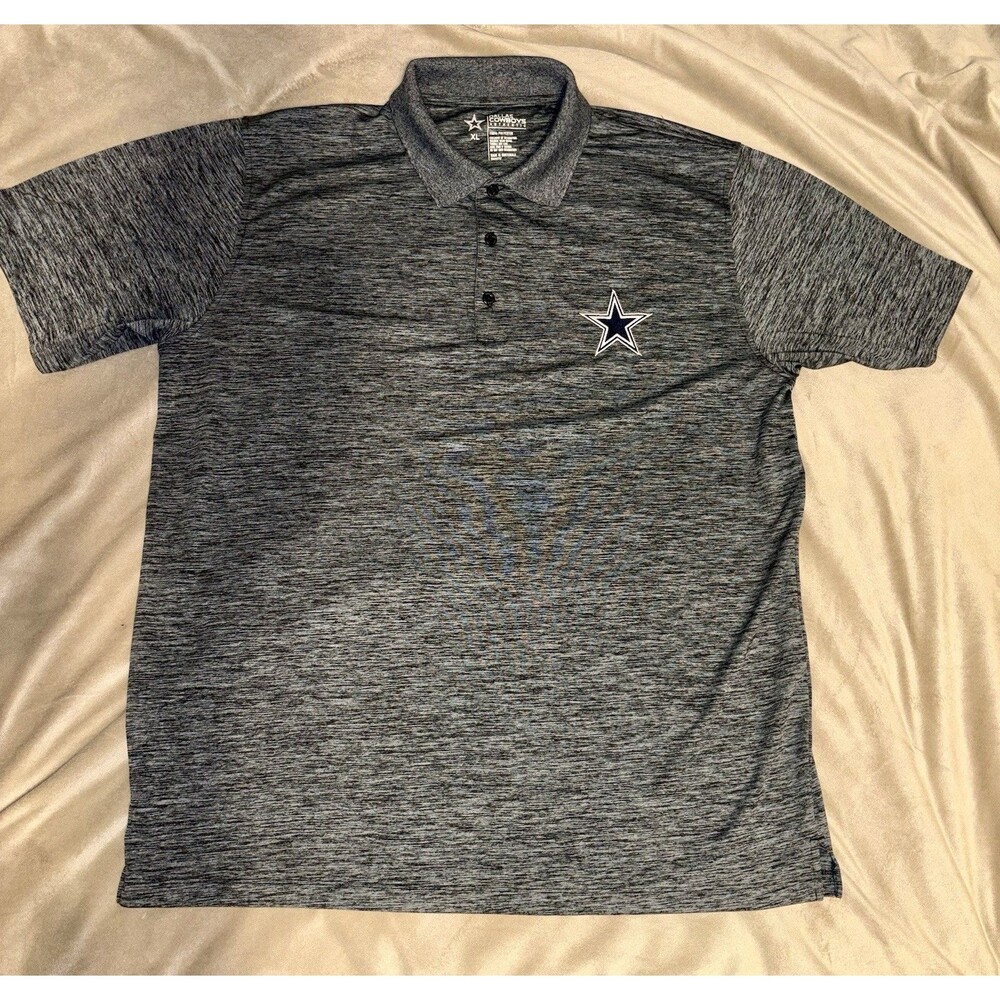 Dallas Cowboys Authentic Apparel Men's Size X-Large Gray Polo Shirt